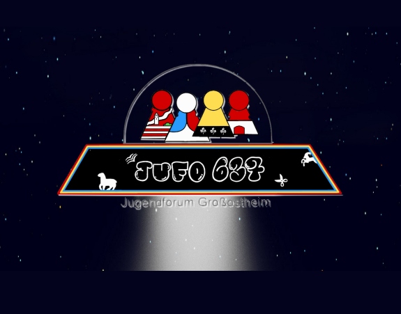 Jugendhaus - JuFo Logo mit Hintergrund