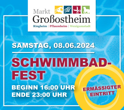 Plakat Schwimmbadfest