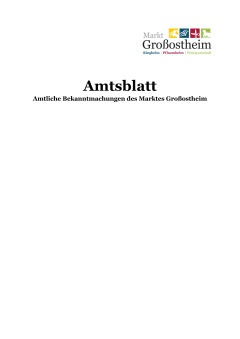 Deckblatt Amtsblatt Homepage