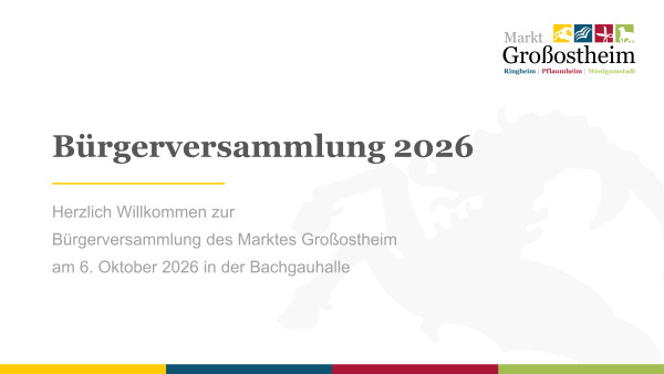 Titelfolie Präsentation Bürgerversammlung 2026
